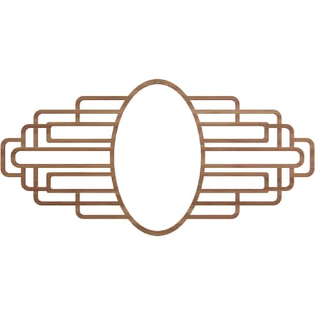 Ekena Millwork Elizabeth Wood Fretwork Pierced Ceiling Medallion, Walnut, 20"W x 10"H x 5 1/2"IW x 9 1/2"IH x 3/8"T CMWP20X10X0375EBWA